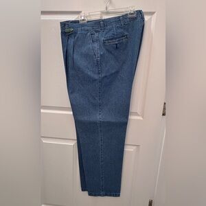 Lee “Dress” Blue Jeans with pleated front.  Size 40x32